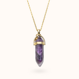 Ketting Pendant Amethyst (Genezing) Goud