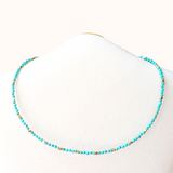 Turquoise Choker Goud