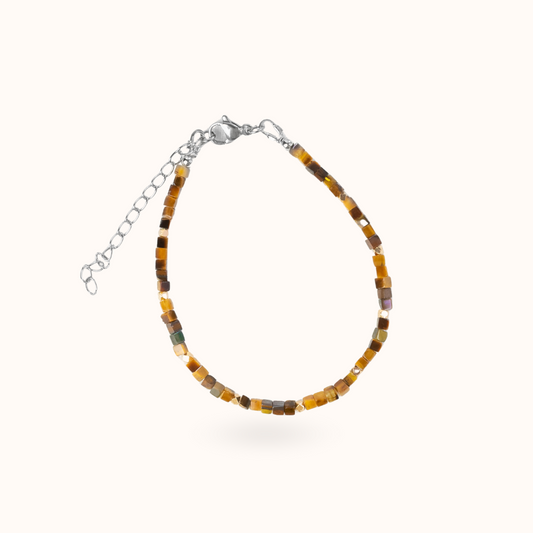 Tijgeroog Armband Zilver