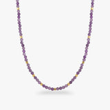 Amethyst Choker Gold