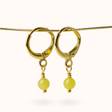 Fine Line oorbellen Citrien Bal (Succes) Goud