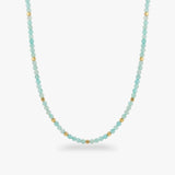 Amazonite Choker Gold