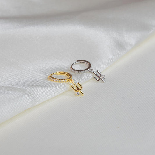 Shiny Cactus Earring