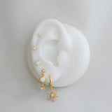 Small Opal Stud Gold (2mm/3mm/4mm)