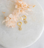 Opal Star Earring Gold