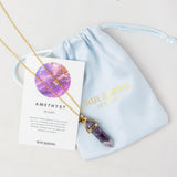 Ketting Pendant Amethyst (Genezing) Goud