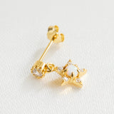 Opal Star Stud Gold