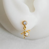 Opal Star Stud Gold