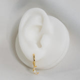 Opal Moon Earring Gold