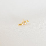 Shiny Lightening Stud Goud