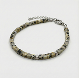 Dalmatian Jasper Bracelet Silver