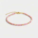Rhodonite Bracelet Gold