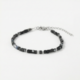 Black Agate Bracelet Silver