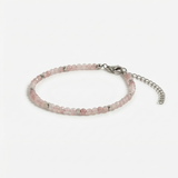 Strawberry Quartz Bracelet Silver