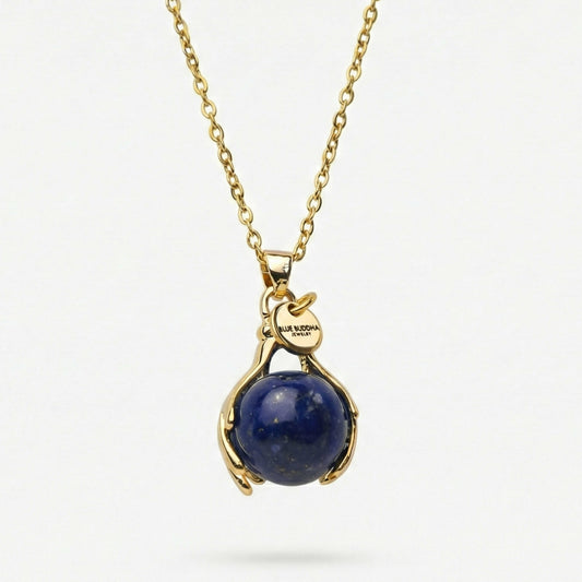 Lapis Lazuli Embrace Necklace Gold