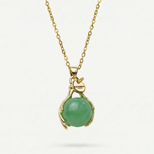 Aventurine Embrace Necklace Gold