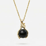 Onyx Embrace Halskette Gold