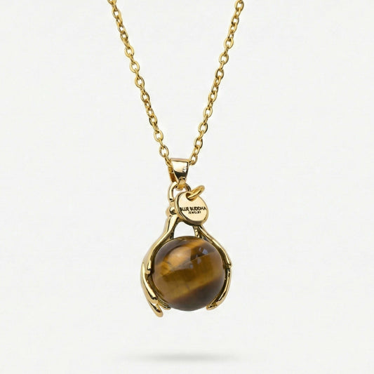 Tiger's Eye Embrace Necklace Gold