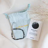 Zwarte Agaat Armband Zilver