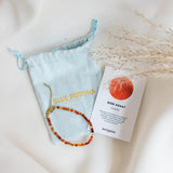 Red Agate Bracelet Gold