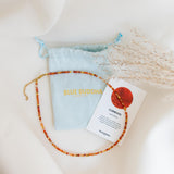 Carnelian Choker Gold