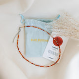 Carnelian Choker Silver