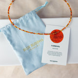 Carneool Choker Goud