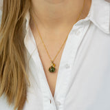Unakite Embrace Necklace Gold