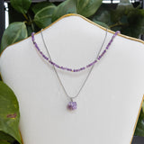 Amethyst Choker Silver