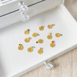 Schmetterlings-Geburtsstein-Halskette aus Gold