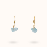 Gemstone Earrings Aquamarine (Clarity) Gold