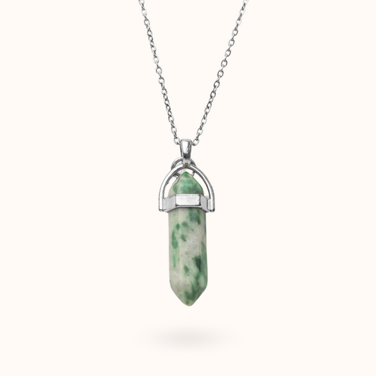 Ketting Pendant Chinese Jade (Geluk) Zilver