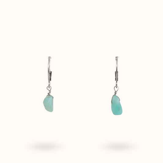 Gemstone Earrings Amazonite (Balance) Silver