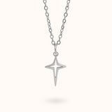 Ster ketting zilver