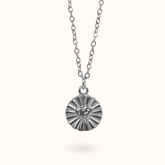 Love Coin ketting zilver