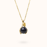 Blauw Zand Embrace Ketting Goud