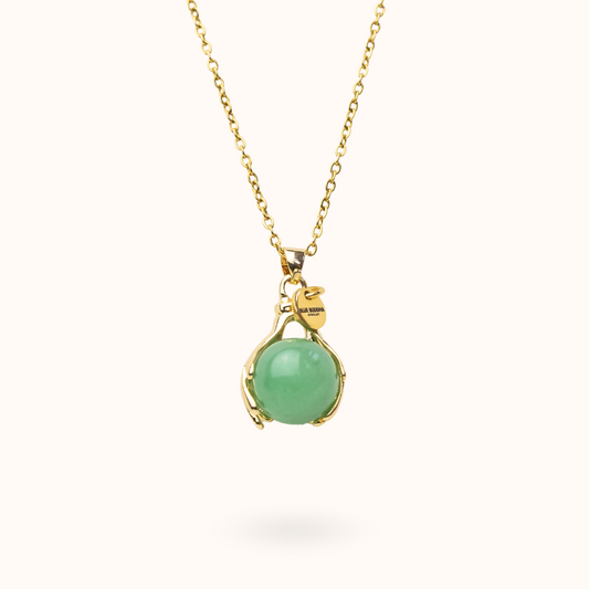 Aventurine Embrace Necklace Gold