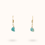 Gemstone Earrings Amazonite (Balance) Gold