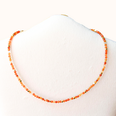 Gemstone Choker Carnelian (Motivation) Gold