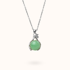 Necklace Hands Aventurine (Well-being) Silver