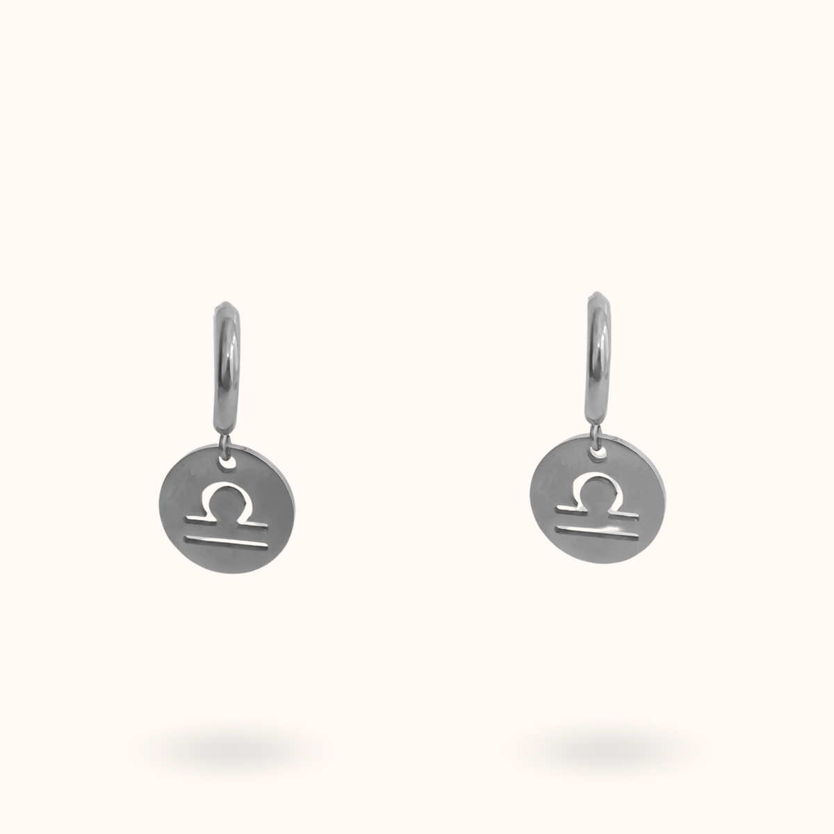 Zodiac Earrings Libra Silver