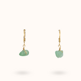 Gemstone Earrings Aventurine (Well Being) Gold