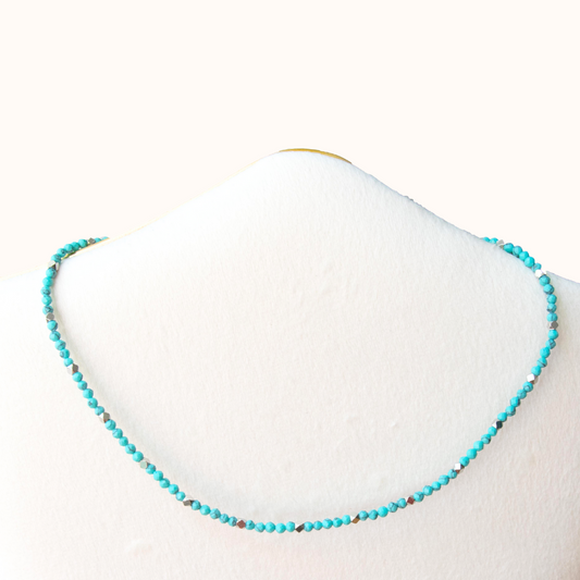 Turquoise Choker Zilver