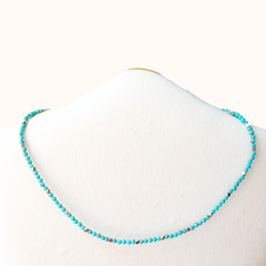 Gemstone Choker Turquoise (Spirituality) Silver