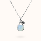 Opaliet Embrace Ketting Zilver
