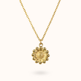 Flower Necklace Gold