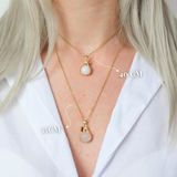 Unakite Embrace Necklace Gold