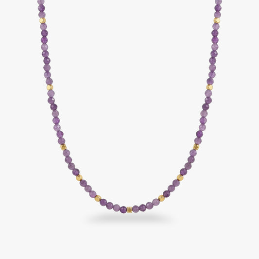 Edelstein Choker Amethyst (Heilung) Gold