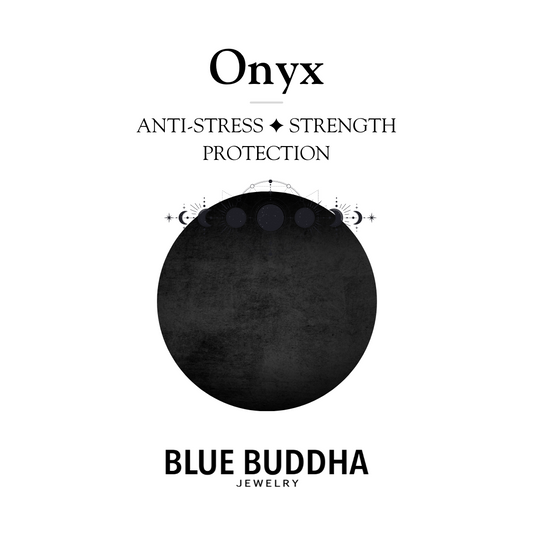 Fine Line oorbellen Onyx (antistress) bal zilver