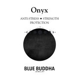 Fine Line Necklace Onyx (Anti Stress) Ball Gold